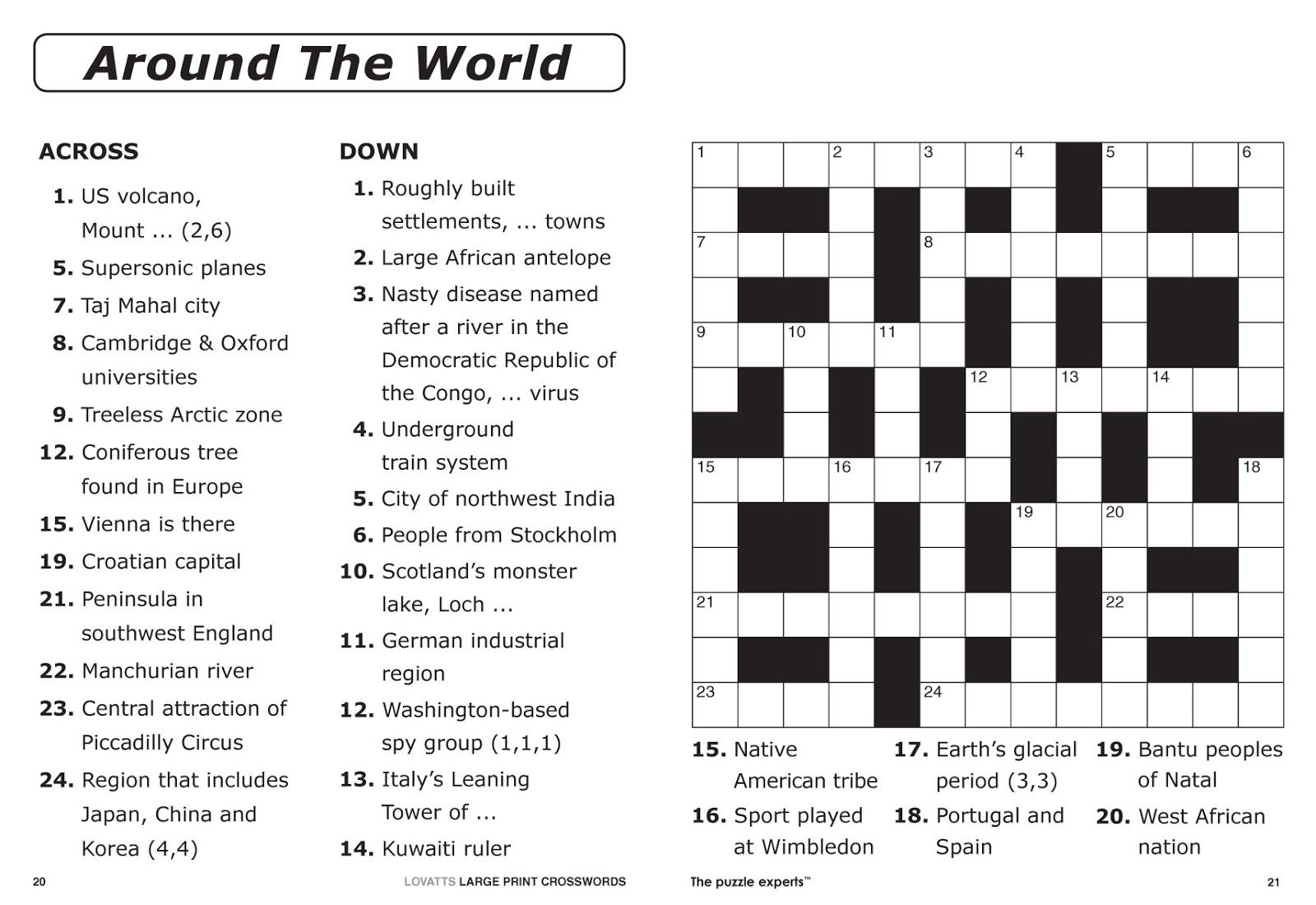 Printable Crosswords For 9 Year Olds Printable Crossword Puzzles