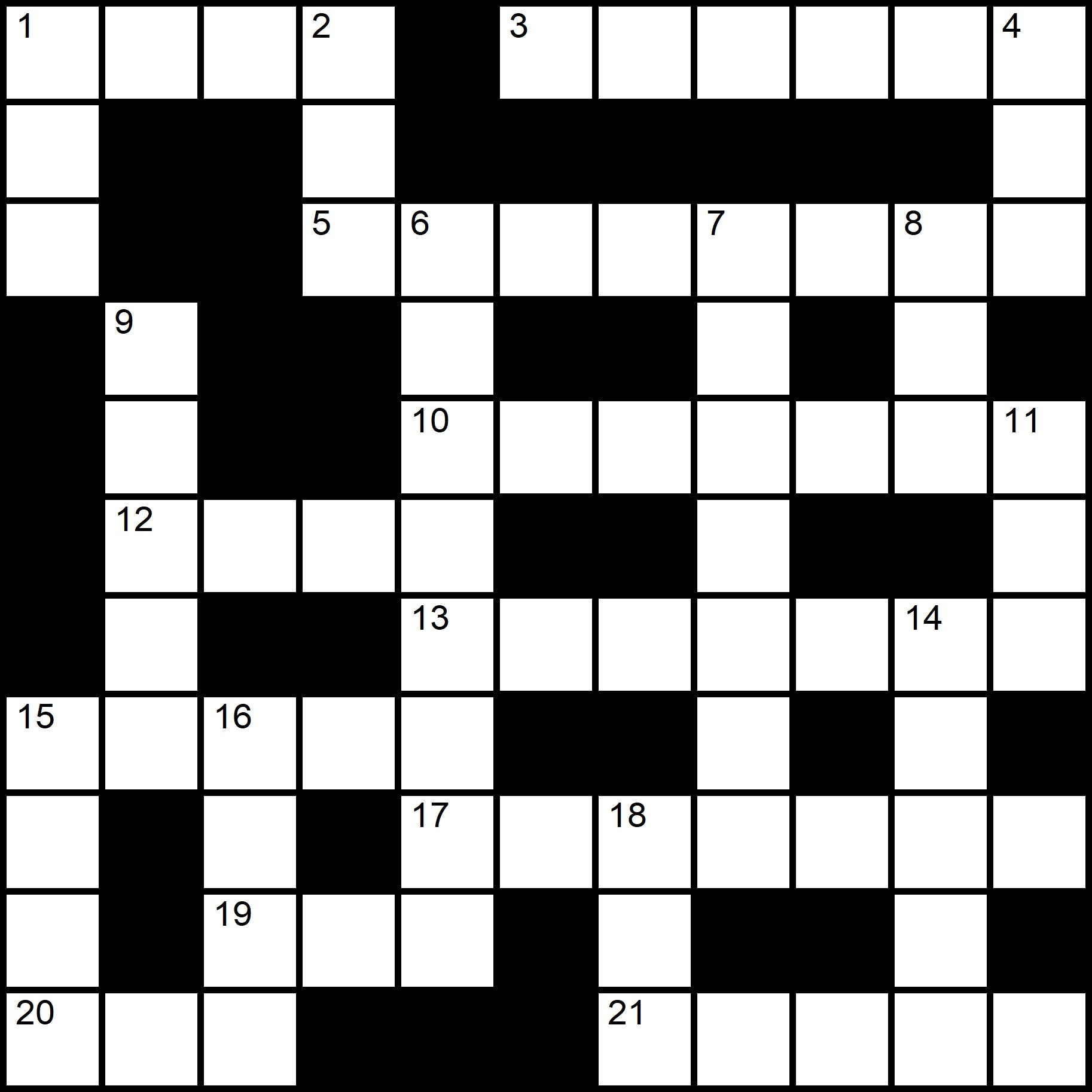 Printable Crosswords Puzzles