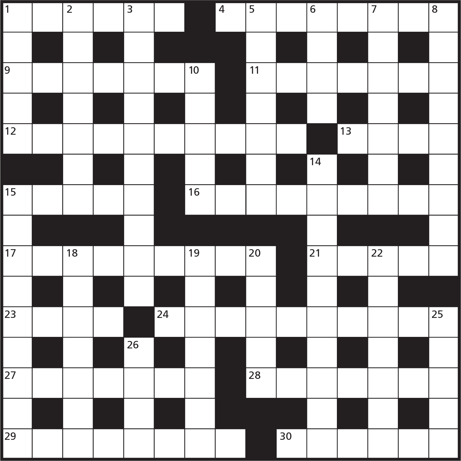 Printable Cryptic Crosswords