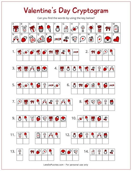 Printable Cryptogram Puzzles Printable Word Searches