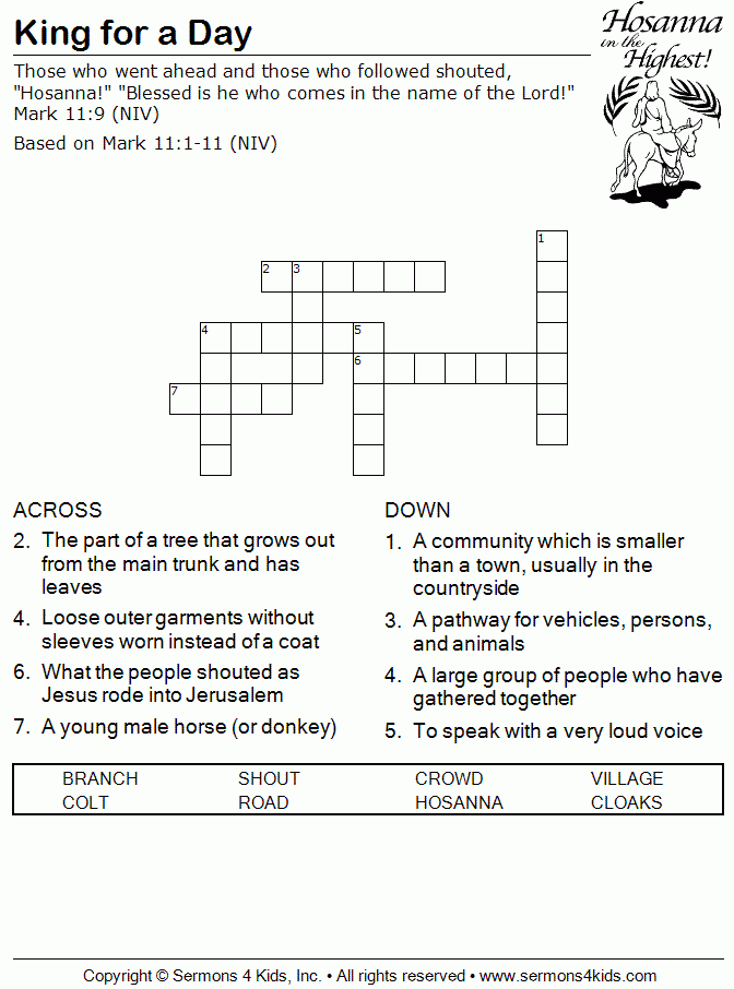 Printable Daily King Crossword Puzzles