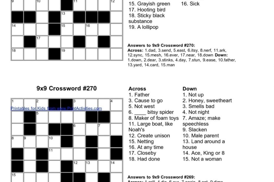 Printable Daily Record Crossword Printable Crossword Puzzles