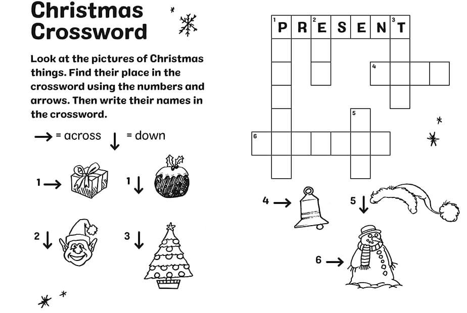 Printable Easy Christmas Crossword Puzzles Free Download And Print