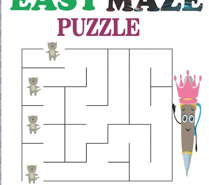 Printable Easy Maze Puzzle Free Download And Print For You