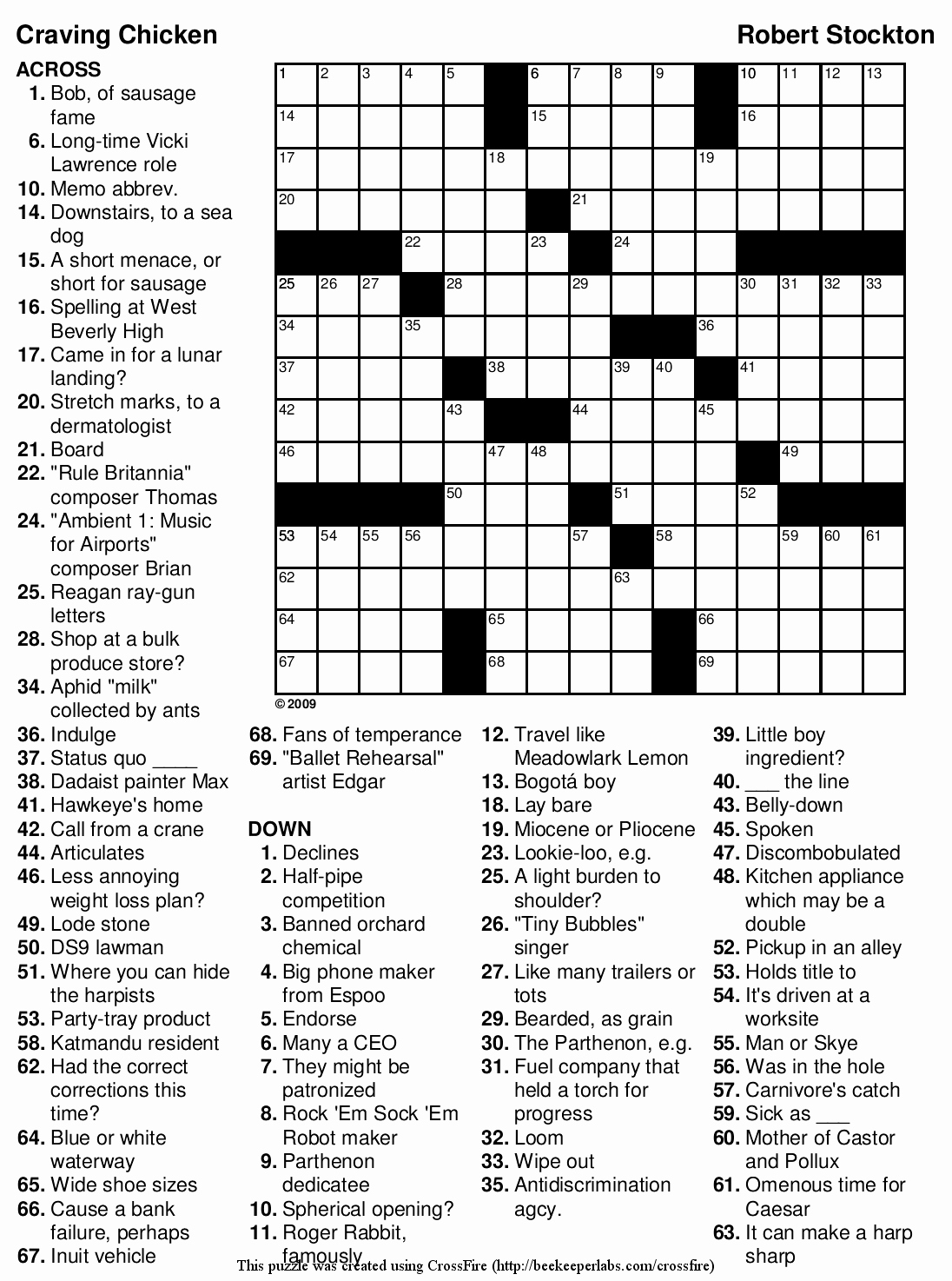 Printable Fill In Word Puzzles