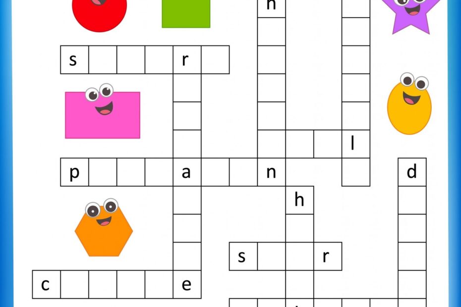 Printable Fun Crosswords For Kids 101 Activity