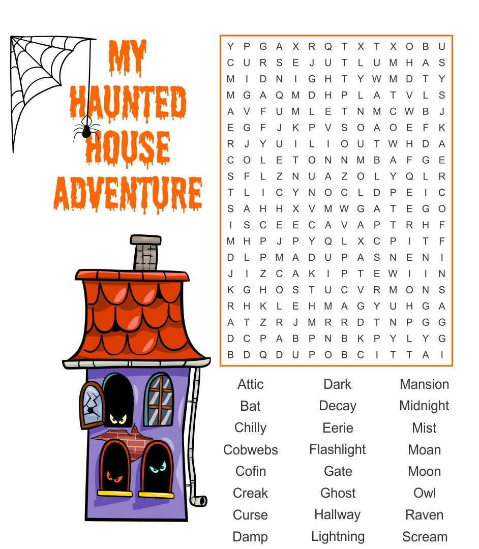 Printable Halloween Word Search Puzzles