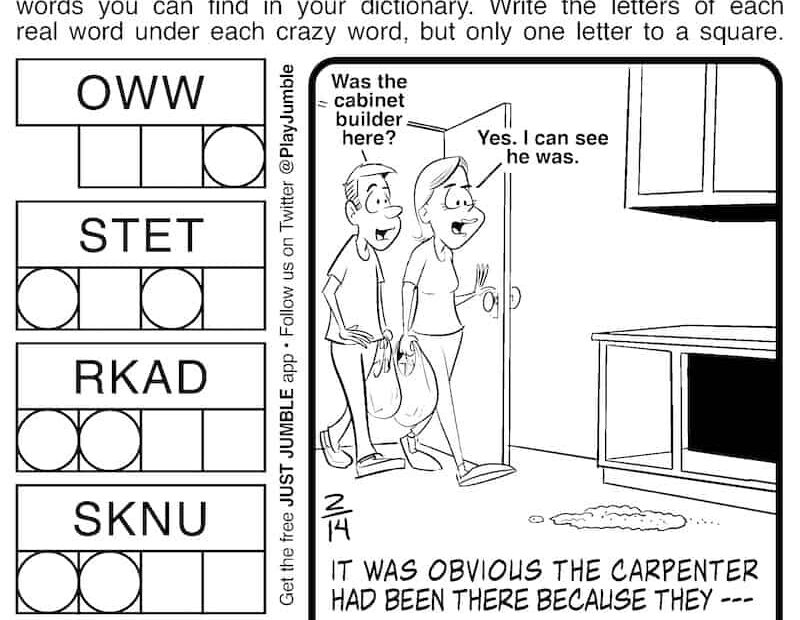 Printable Jumble Puzzle For Today FREE Printables