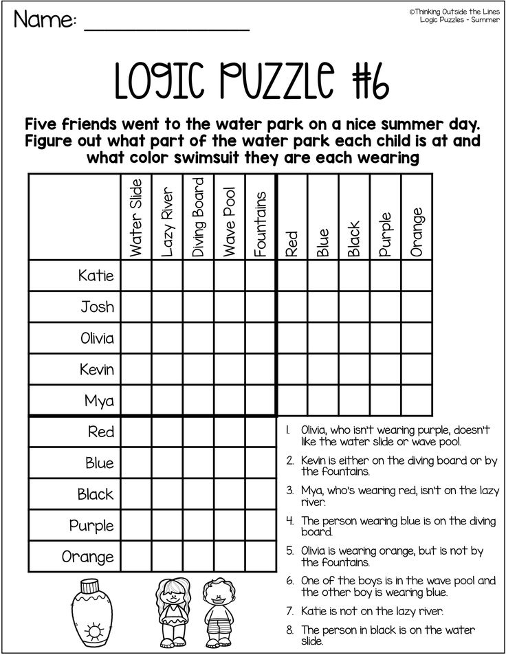 Printable Logic Puzzles Answers Printable Logic Puzzles