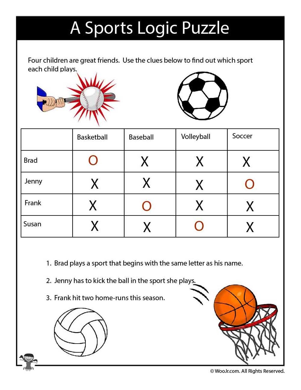 Printable Logic Puzzles With Answers