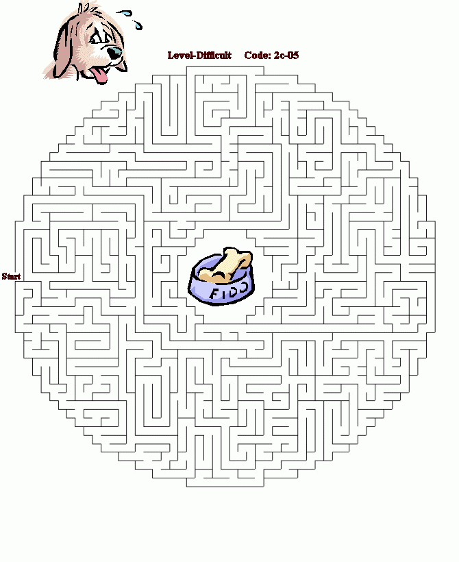 Printable Maze Puzzles