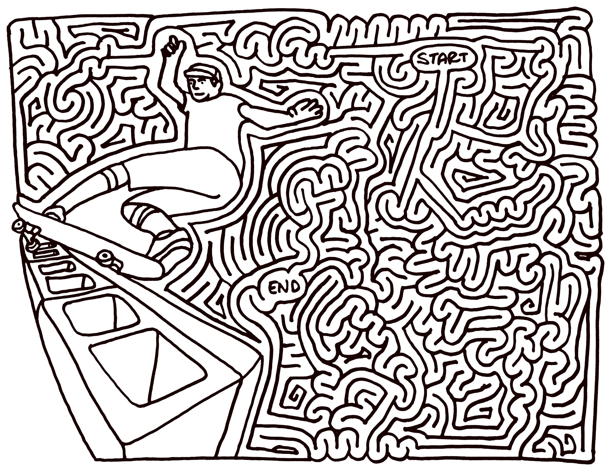 Printable Maze Puzzles For Adults