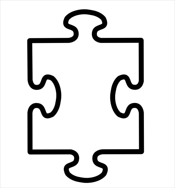Printable Puzzle Piece Template