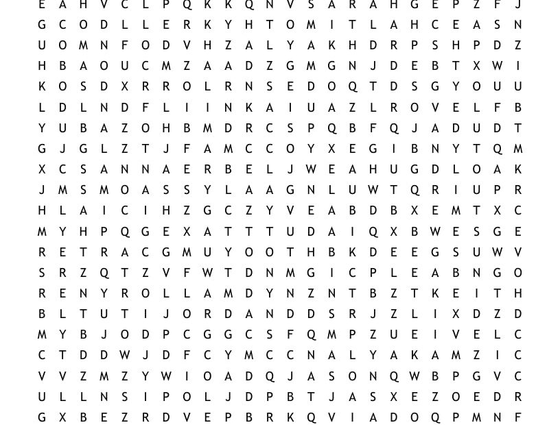 Printable Senior Word Search Puzzles Printable JD