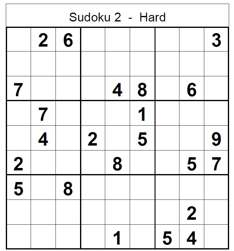 Printable Soduku Puzzles