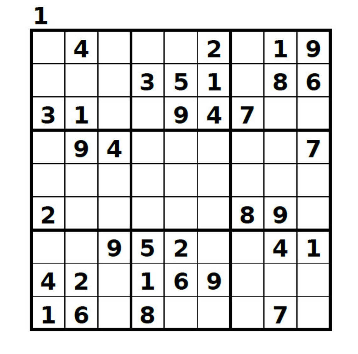 Printable Soduku Puzzles