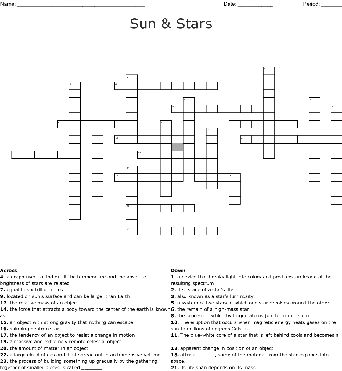 Printable Sun Crossword Printable Crossword Puzzles