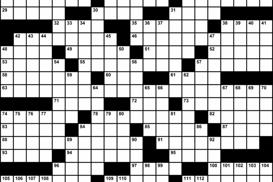 Printable Universal Crossword Timothy Parker James Crossword Puzzles