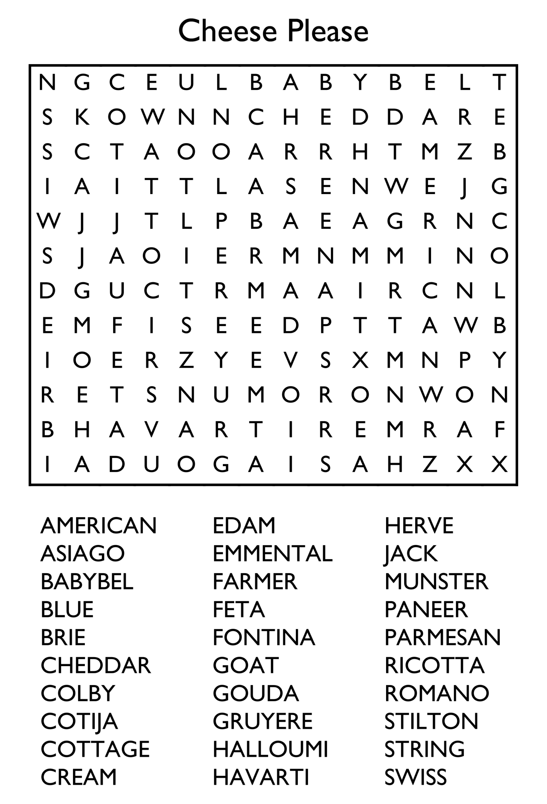 Printable Word Search Puzzles Free Printable Word Searches