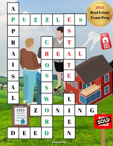 Real Estate Crossword Puzzles Real Estate National Exam Prep Book 2024 
