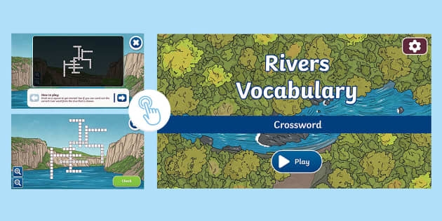 Rivers Vocabulary Interactive Crossword teacher Made 