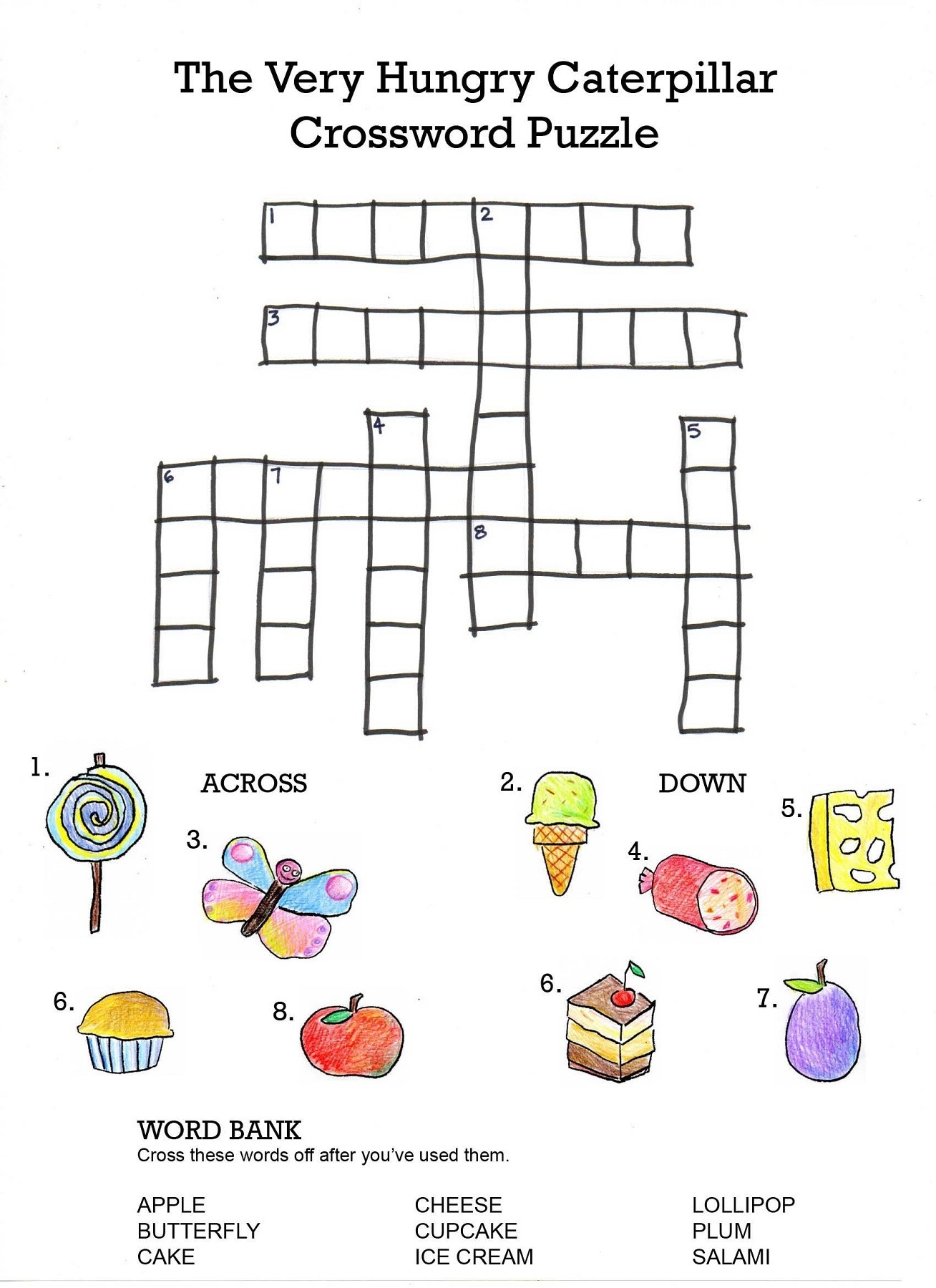 Simple Printable Crossword Puzzles