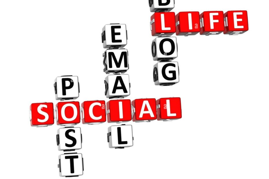 Social Live Crossword On White Background Stock Photo Alamy