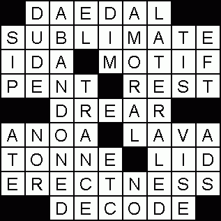 Solution To Small Crossword Puzzle 981