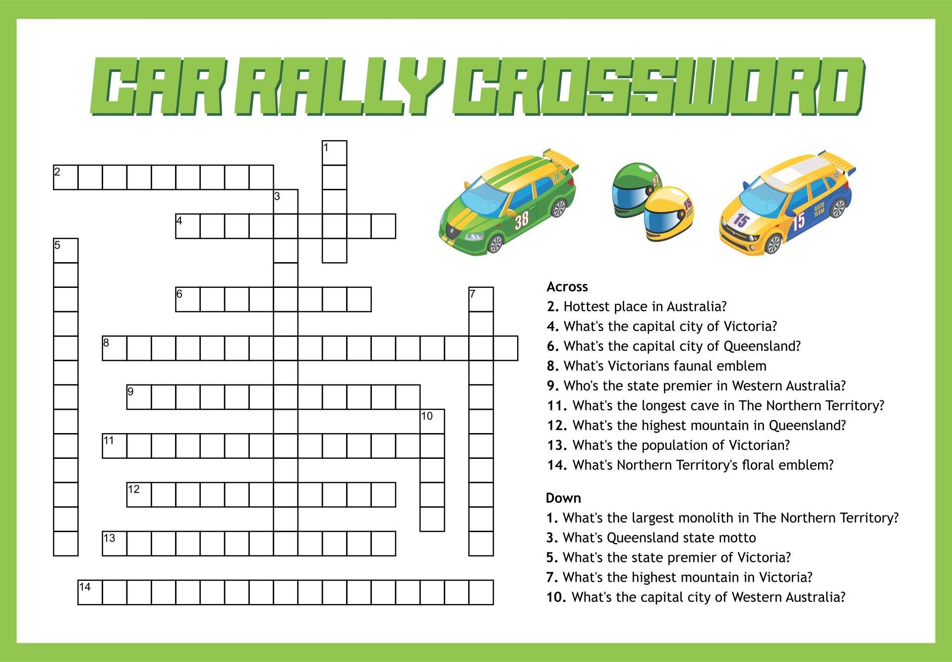 Sport Crossword 10 Free PDF Printables Printablee