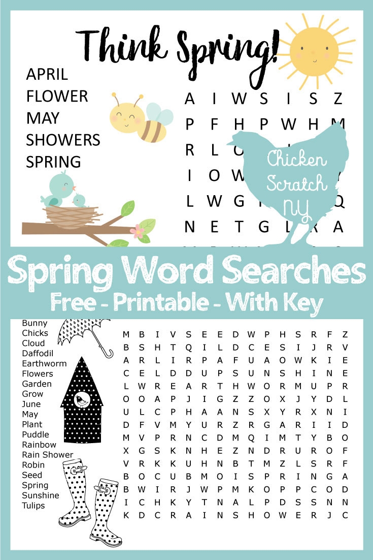 Spring Bugs Word Search Activities Peta Kids Printable Spring 