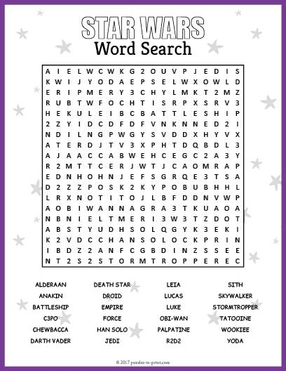 Star Trek Word Search