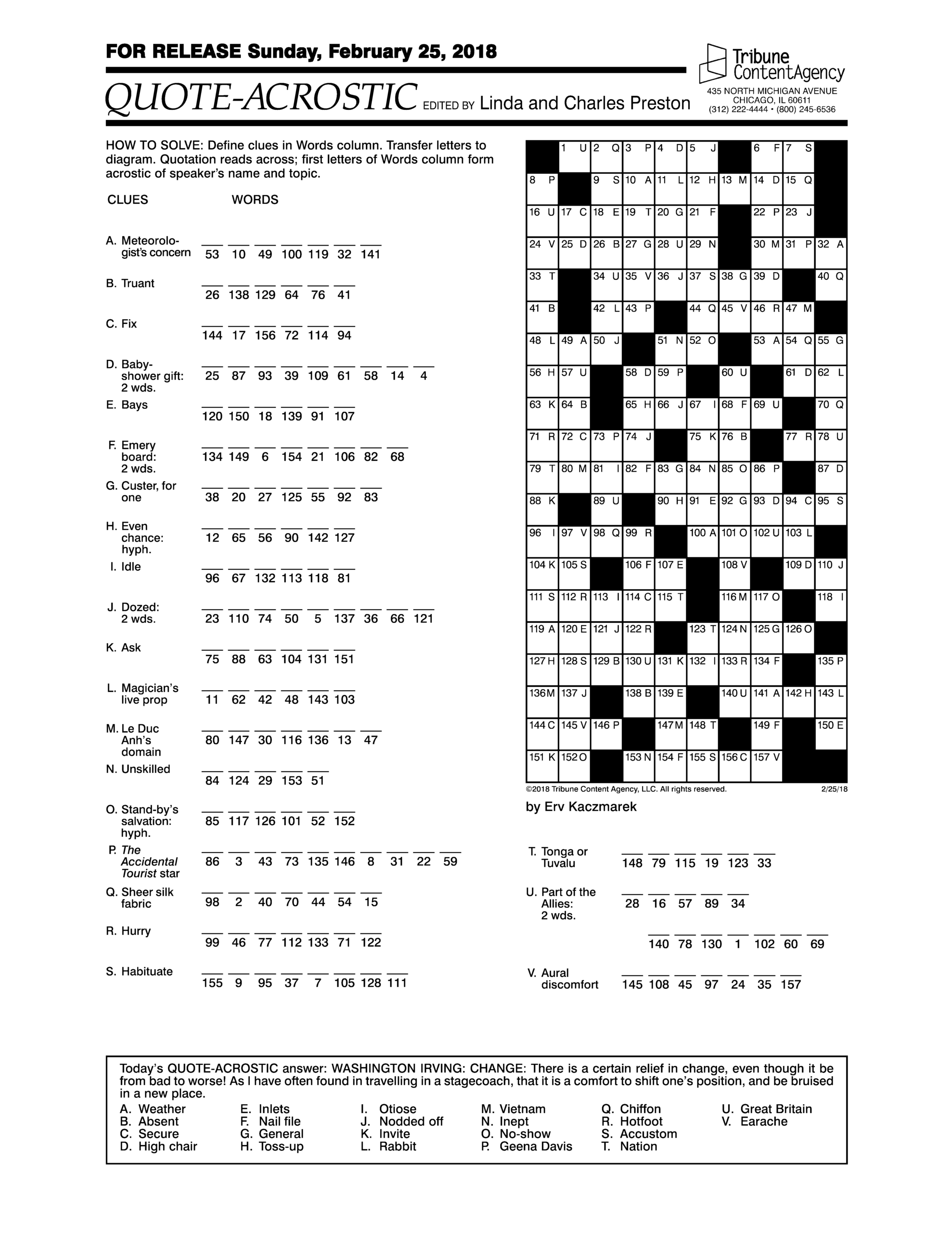 Star Tribune Crossword Puzzle Printable Printable Crossword Puzzles