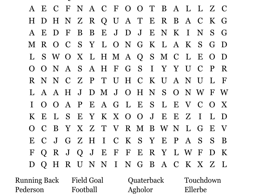 The Eagles Word Puzzles Printable Printable Free Templates