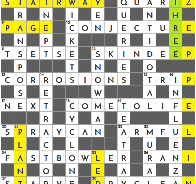 THE HINDU CROSSWORD CORNER