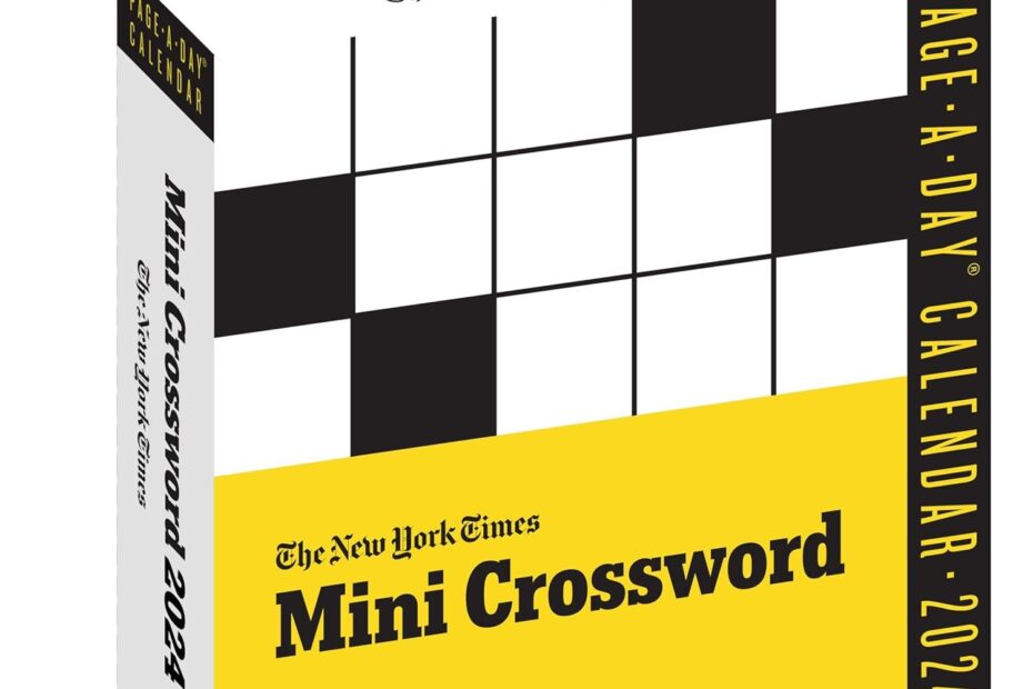 The New York Times Mini Crossword Page A Day Calendar 2024 For