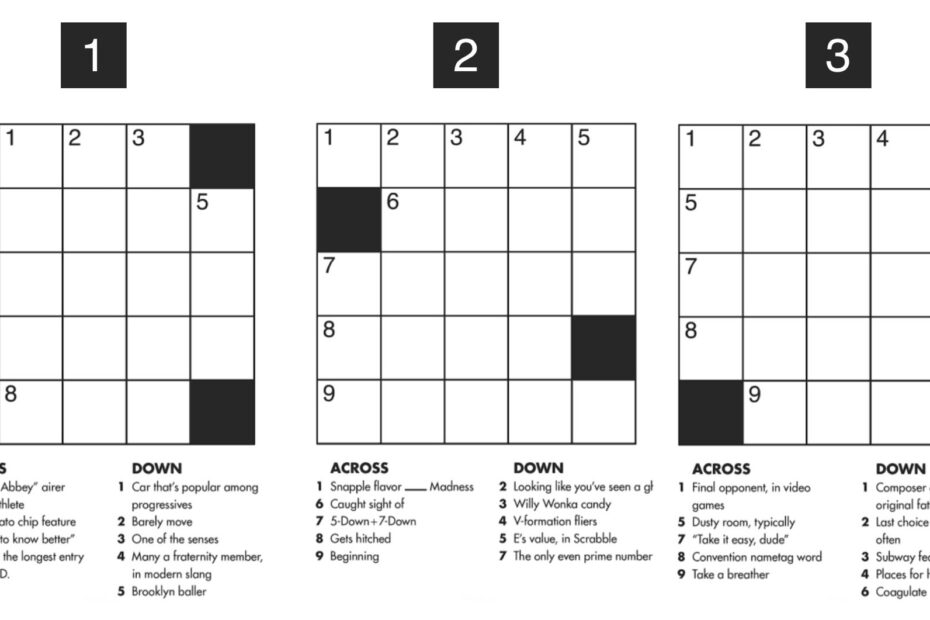 The New York Times Mini Crosswords Volume 1 Tools And Toys