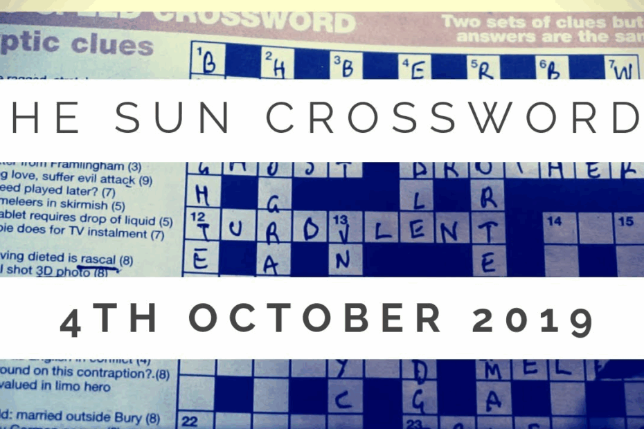 The Sun Newspaper Crossword A Daily Dose Of Brain Teasing Fun