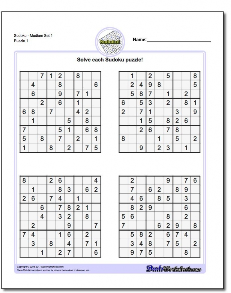 These Printable Sudoku Puzzles Range From Easy To Hard Including 