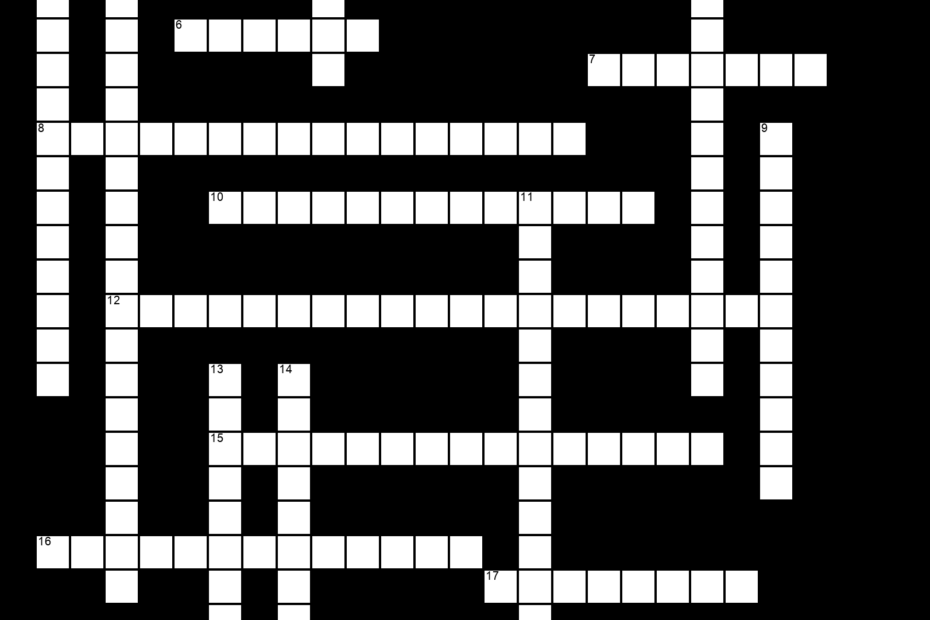 Unit 1 Standard Crossword Crossword Puzzle