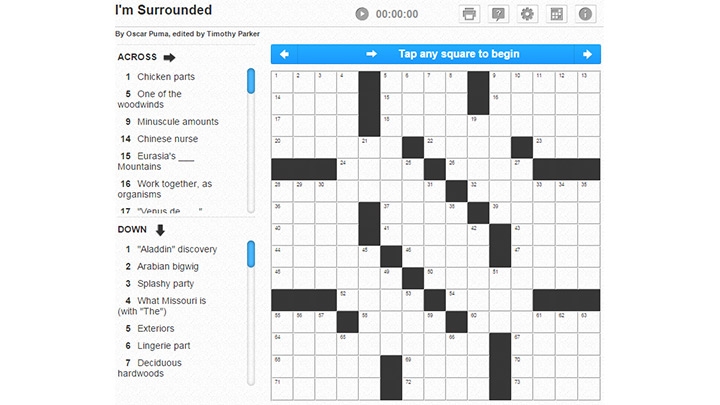 Universal Crossword Puzzles Online Play Lovatts Daily Online Crosswords 