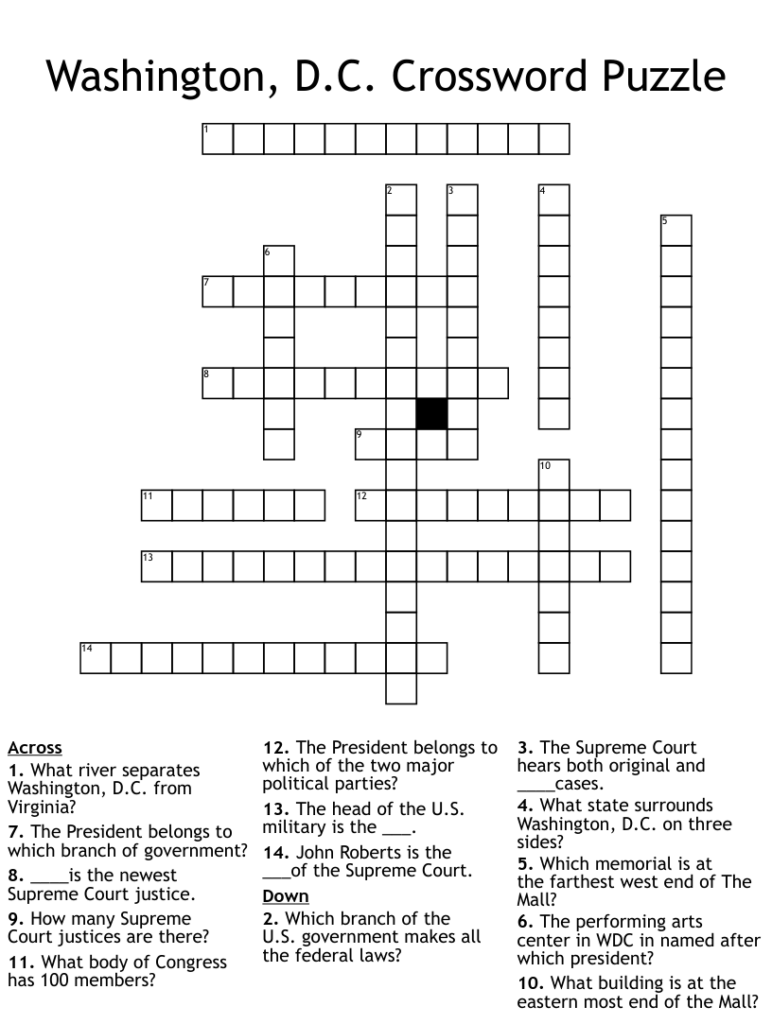 Washington Post Crossword Printable Version Free Crossword Puzzles 