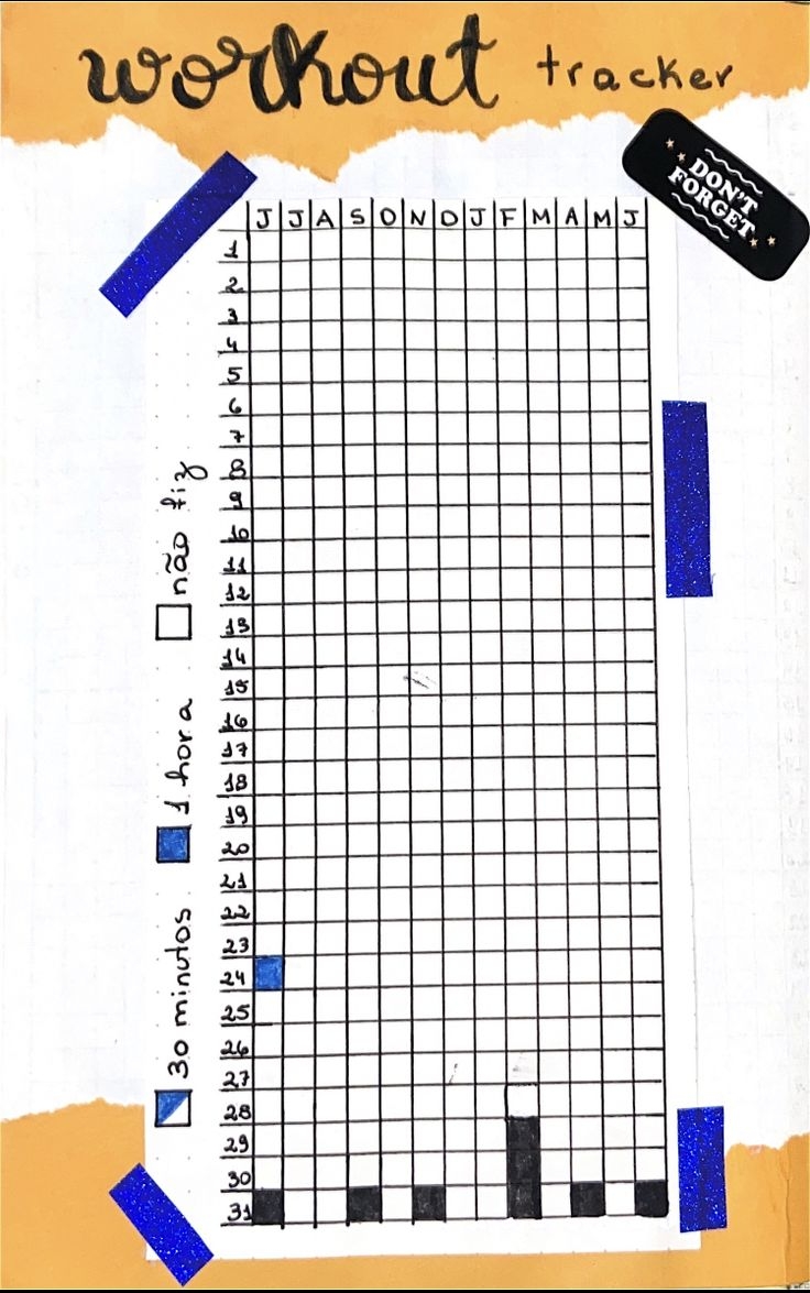 Workout Tracker Fitness Tracker Crossword Puzzle Tracker