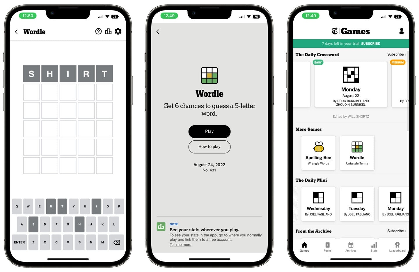 You Can Now Officially Play Wordle In The New York Times Crossword App