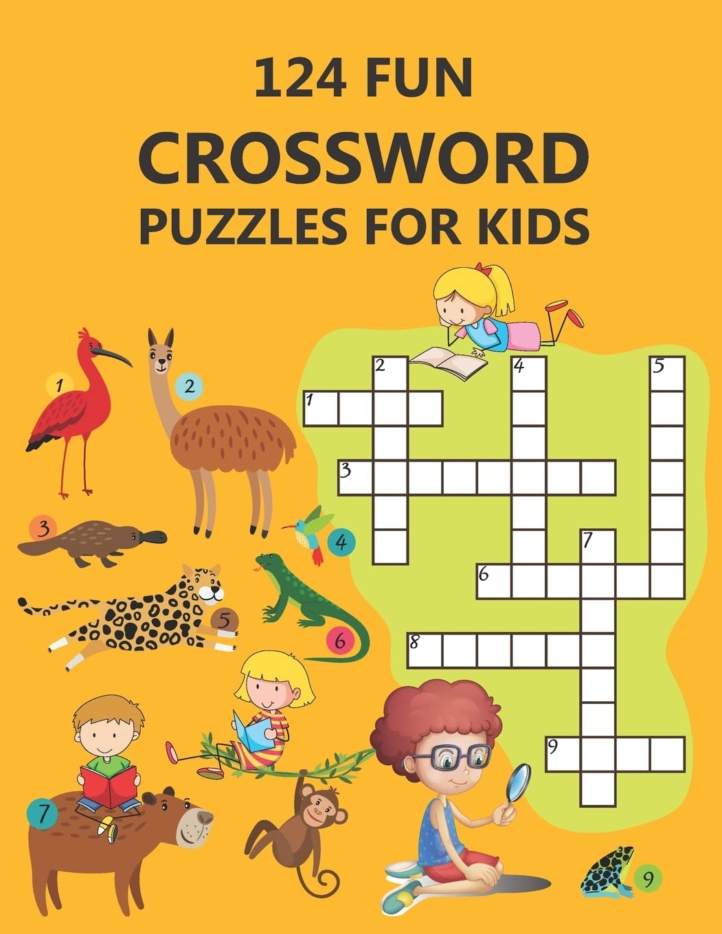 124 FUN CROSSWORD PUZZLES FOR KIDS First Children Crossword Puzzle Book For Kids Age 6 7 8 9 And 10 And For 3rd Graders Kids Crosswords Easy Word Learning Activities For Kids ELYNA MIA 9798653494680 Amazon Books