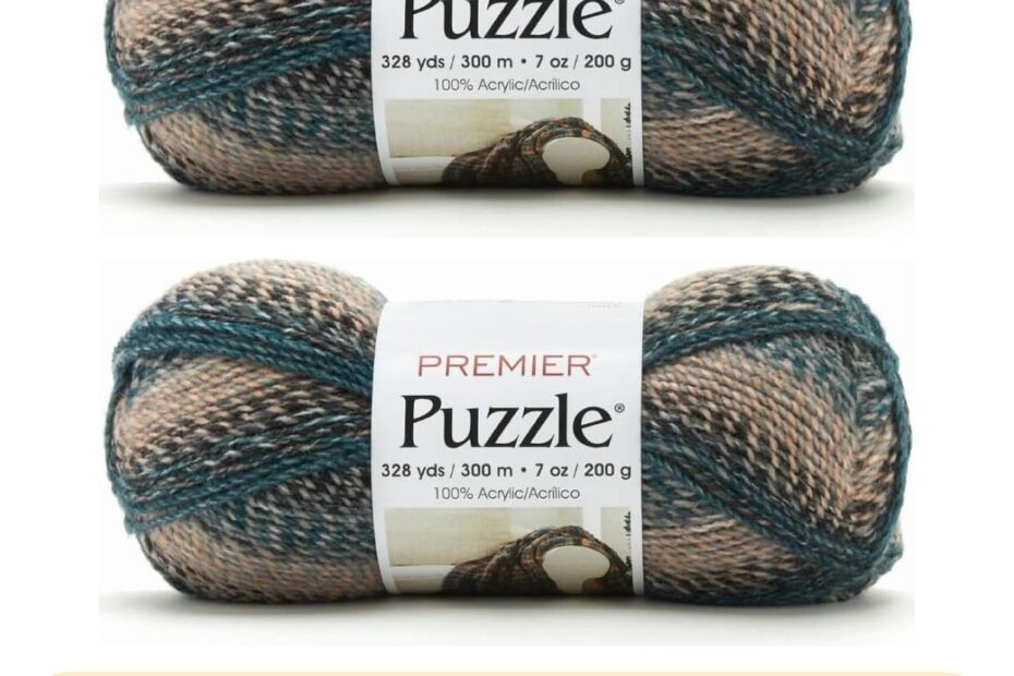 2 Pack Premier Yarns Puzzle Yarn Made Of Acrylic Ideal Knitting