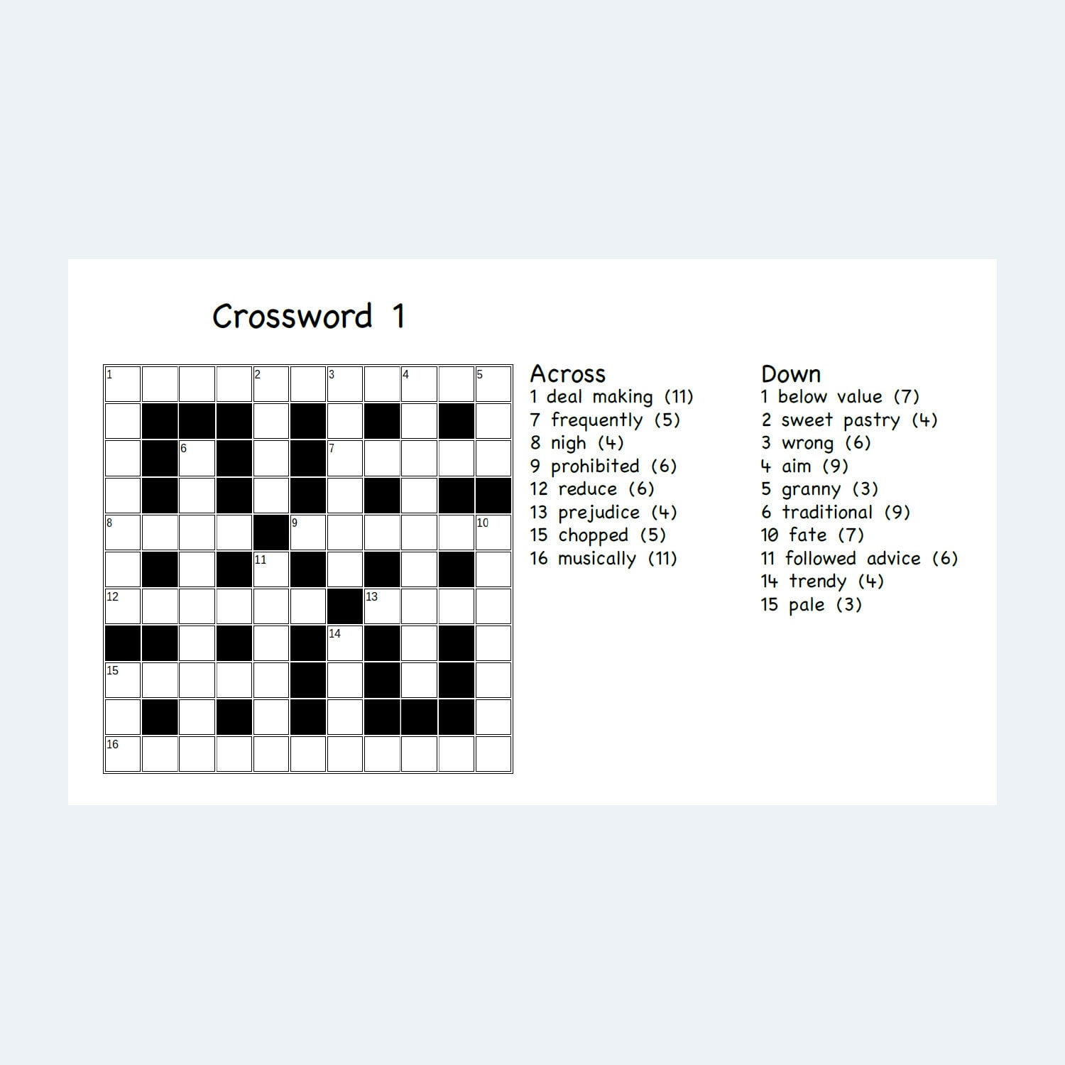 20 Printable Easy solve Crossword Puzzles With Solutions Issue 
