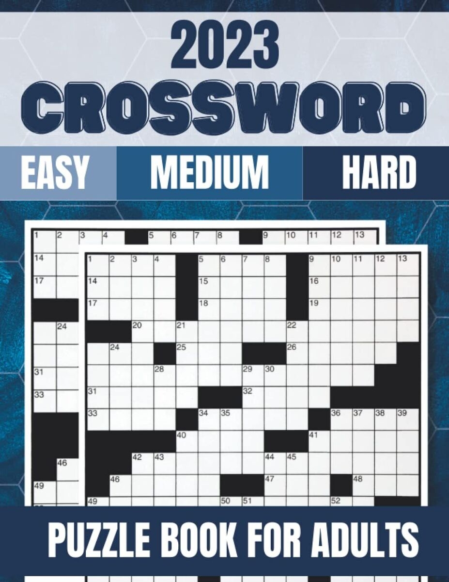 2023 Crossword Puzzle Books For Adults Large Print Crossword 