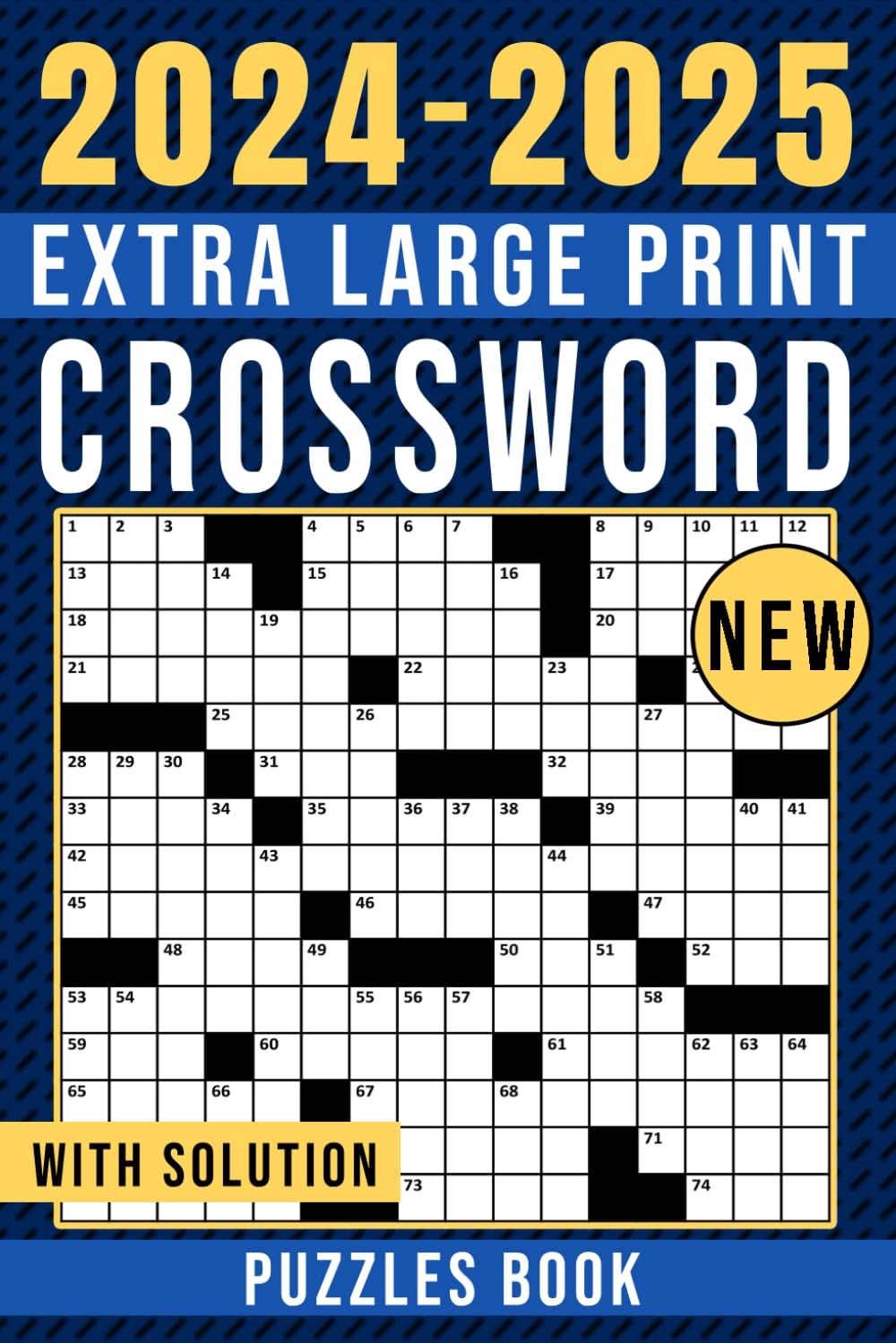 2024 2025 Extra Large Print Crossword Puzzles Book Easy To Medium Crosswords Book For Seniors U0026 Teens Big Font Anti Eye Strain