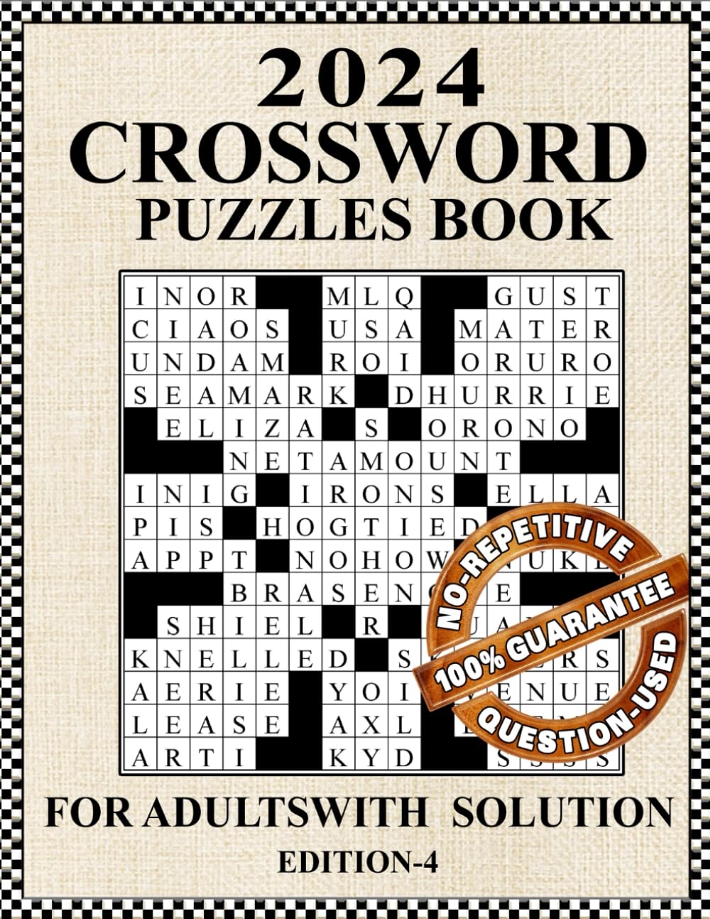 2024 Crossword Puzzles Book For Adults With Solution Easy To Medium Crosswords Book For Seniors U0026 Teens Anti Eyes Large Print Fun And Challenging Collection Of Crosswords For Entertain Publishing Elijah 