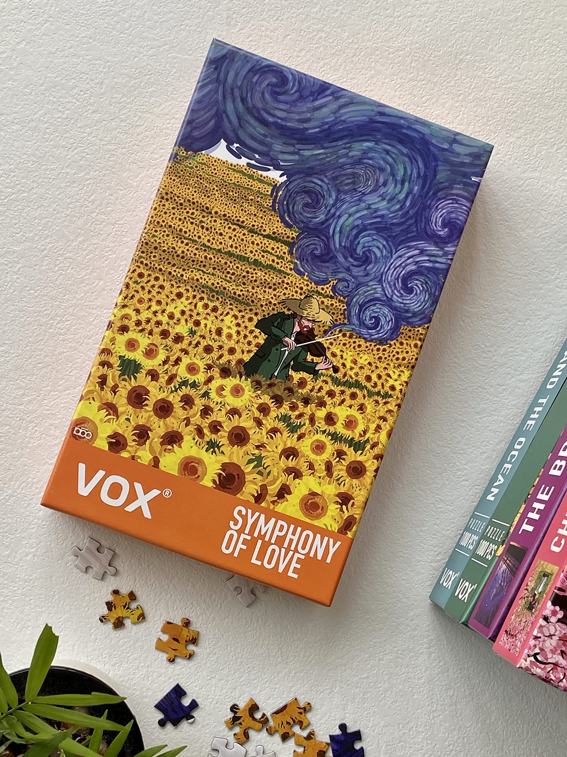 Amazon VOX Puzzles Van Gogh Style Symphony Of Love 520 Piece Jigsaw Puzzle For Adult And Whole Family No Dust Matte Finish Great Gift For Puzzle Lovers Toys U0026 Games